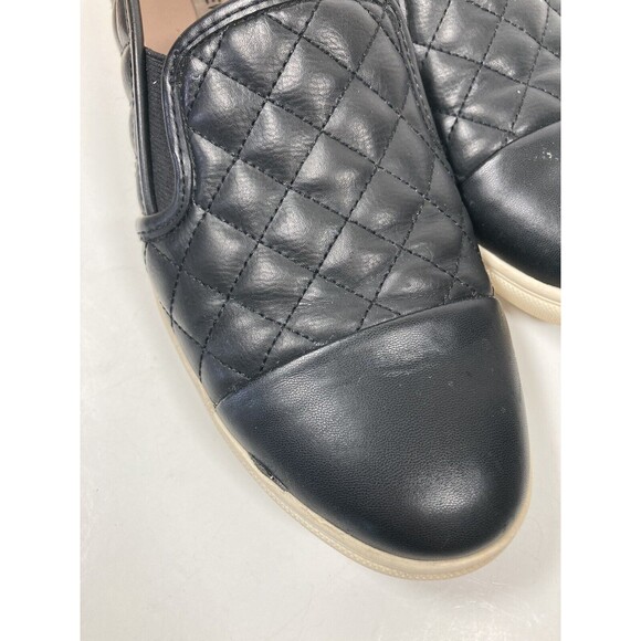 STEVE MADDEN Women’s Zaander Quilted Slip On Sneakers  Black Shoes Size 10M - Picture 4 of 7